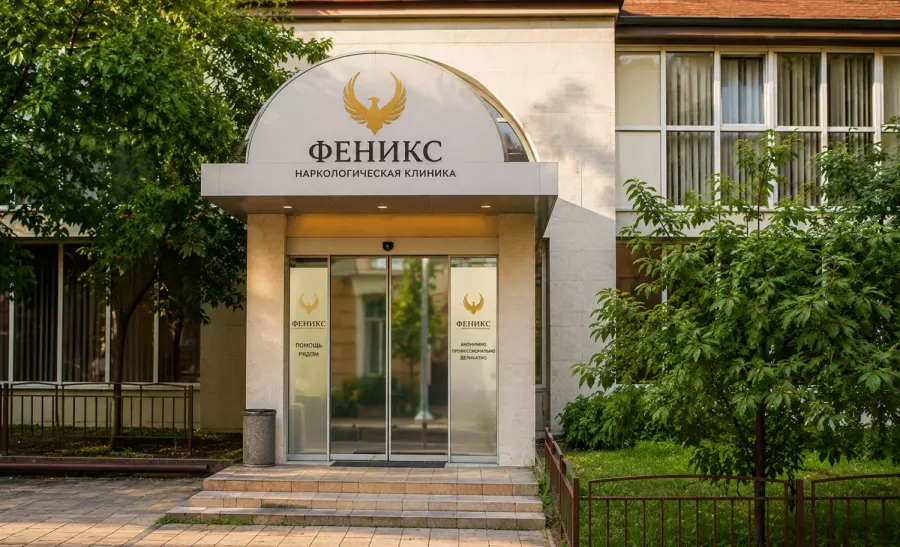 Вход в наркологическую клинику «Феникс» в Новочеркасске